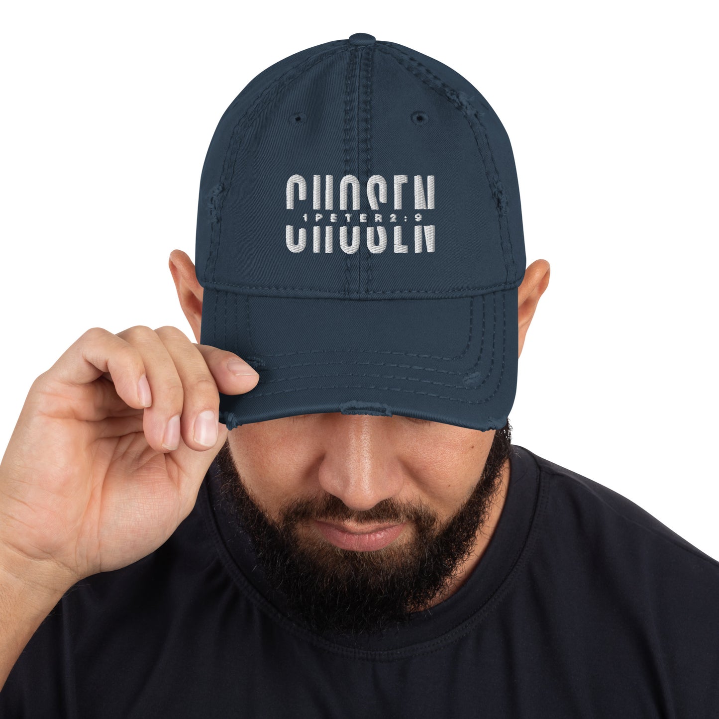 Chosen Distressed Dad Hat